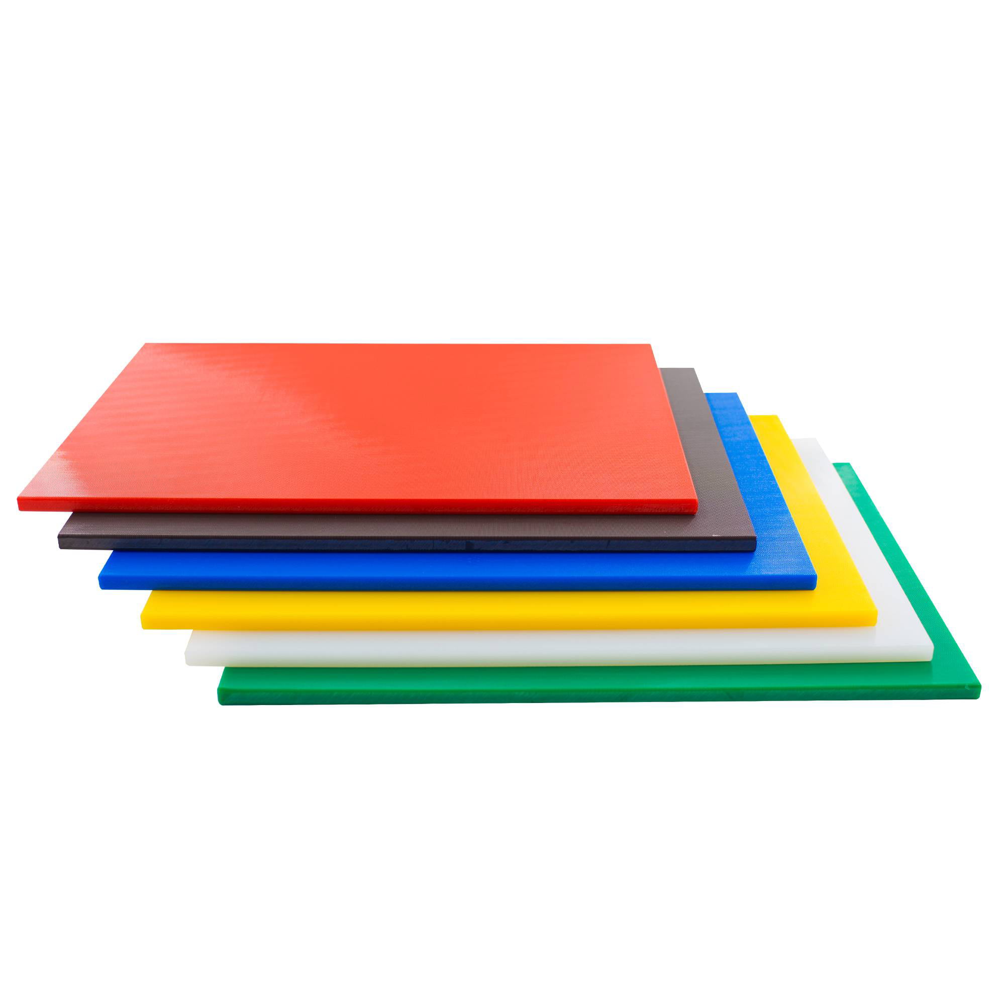 Hakka 6 Pack NSF Multi-Color Plastic Cutting Board 1/2 Thick