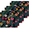 thumbnail image 3 of SKYSONIC Palm Flower Cotton Washcloths Set of 4, Highly Absorbent Soft Fingertip Towel for Bathroom, Gym, Hotel and Spa, 12 x 12 Inch, 3 of 7