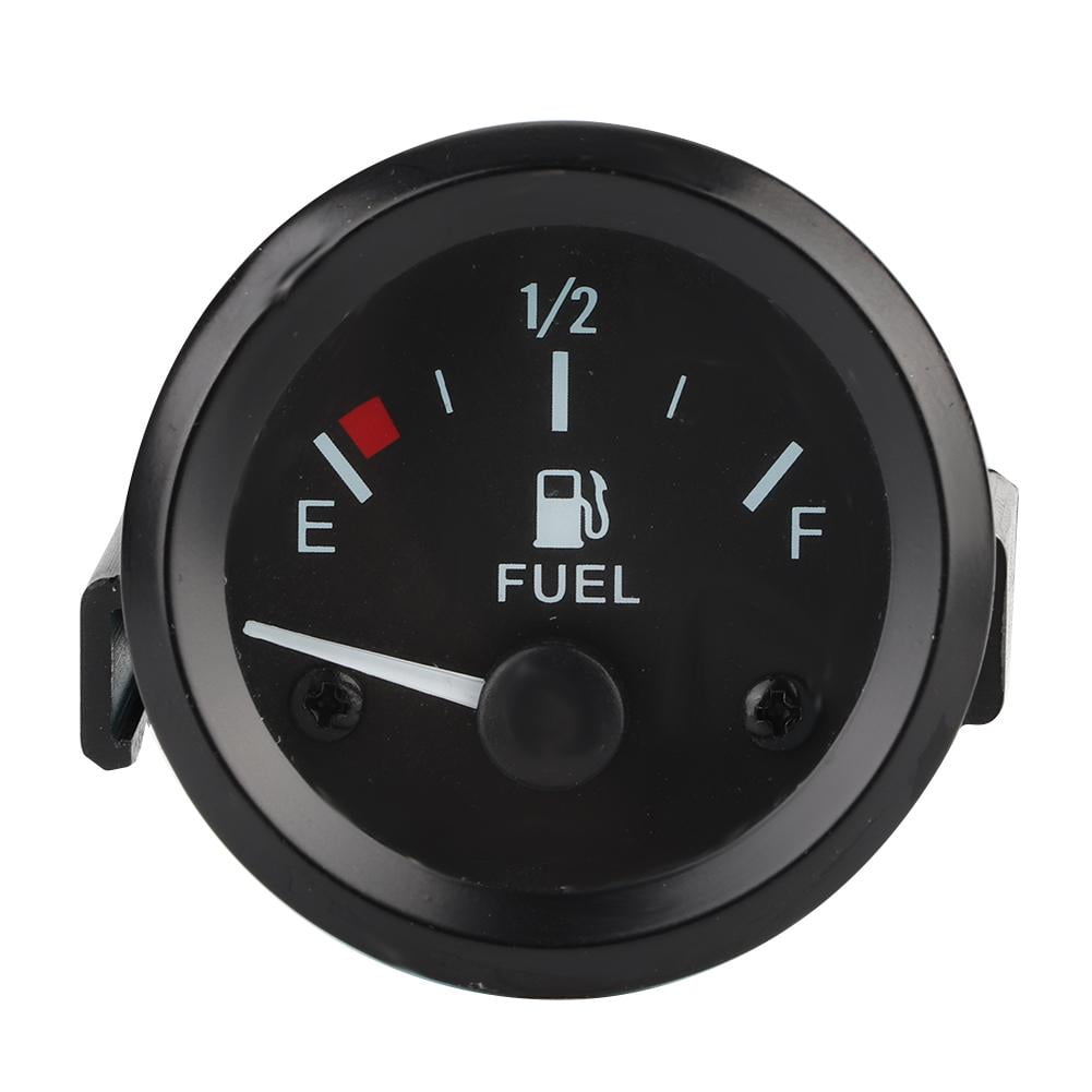 Tebru 52mm Universal Car Fuel Level Gauge LED Digital E1/2F Range