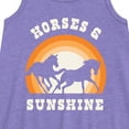 thumbnail image 2 of Instant Message - Horses And Sunshine - Toddler & Youth Girls A-line Dress, 2 of 5