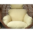 thumbnail image 2 of SK CHUMRA Egg Chair Cushion Hanging Basket Chair Pads Wicker Rattan Hanging Seat Cushion Nonslip Soft Headrest & Armrest Outdoor Porch Backyard UV Resistant Patio Hammock Swing Cushions (Beige), 2 of 6