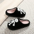 thumbnail image 7 of Gaexia Women's Slippers Halloween Couple Cartoon Design Cozy Warm Indoor Outdoor Shoes for Women, 7 of 7