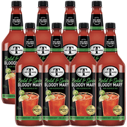 Mr & Mrs T Bold & Spicy Bloody Mary Mix, 1L Bottle, 8 Pack – Premium Cocktail Mixer for Spicy Bloody Marys, Ready to Use