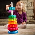 thumbnail image 4 of La Torre de Engranajes Infinitos. Un colorido juguete apilable para niños pequeños, con engranajes giratorios. Un juguete educativo para niños a partir de 12 meses., 4 of 5