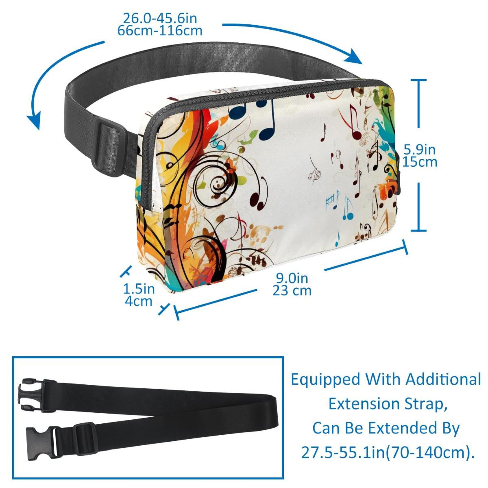 Cupid Versatile Waist Bag, Crossbody Bag, Running Belt - Lightweight, Adjustable, with Extension Strap, Unisex