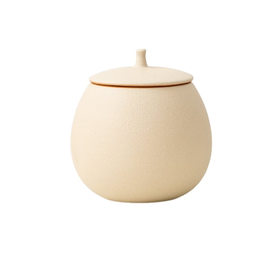 Ceramic tea caddy airtight with lid, ceramic storage container, compact, for tea, coffee, spices and sweets