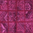 thumbnail image 1 of Ahgly Company Indoor Square Patchwork Pink Transitional Area Rugs, 4' Square, 1 of 4