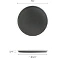 thumbnail image 6 of TrueCraftware- Set of 2 Round 16" Non-Slip Serving Trays Black- Restaurant Serving Tray Rubber Lined Tray Coffee Appetizer Breakfast Perfect for Kitchen Café and Restaurants, 6 of 7