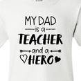 thumbnail image 4 of Inktastic My Dad is a Teacher and a Hero Youth T-Shirt, 4 of 5