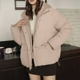 thumbnail image 6 of Pincandy Women’s Winter Cropped Puffer Jacket Coat Casual Quilted Baggy Long Sleeve Zip Down Jackets Outerwear, 6 of 7