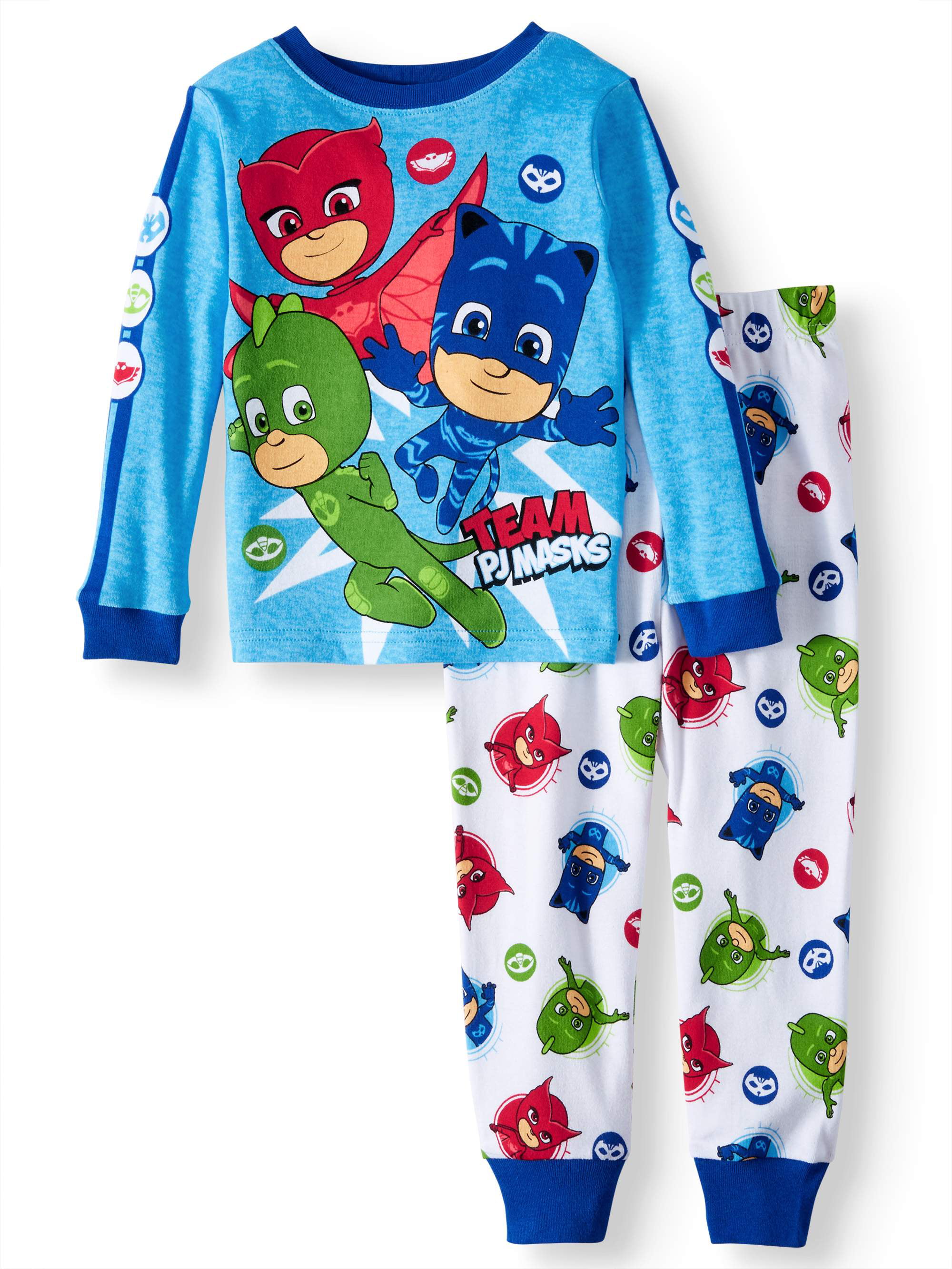 Pj Masks Boys 2-Piece Sleepwear Soft /& Cozy Kids Blue Pajama Set
