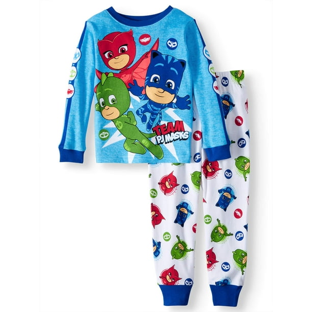 Pj Masks Pj Masks Toddler Boys Cotton Tight Fit Pajamas 2 Piece Set Walmart Com Walmart Com