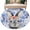 Blue, variant on Round Rugs 3Ft, Easter Bunny Round Area Rug Washable Indoor Throw Carpet, Spring Flowers Green Leaves Pastoral Plants Small Non Slip Circle Rug for Bedroom Living Room Home Decor Aesthetic