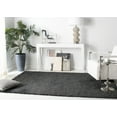 thumbnail image 3 of SAFAVIEH August Carlene Solid Plush Shag Area Rug, Charcoal, 3' x 3' Square, 3 of 8