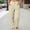 Beige, variant on Casual Wide Leg Pants High Waist Soft Trousers Elastic Waistband Comfortable Everyday Wear Fashion Fall Winter Athleisure Bottoms Women's Lounge Pants Beige L