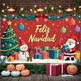 thumbnail image 6 of Christmas Theme Christmas Banner Colorful Decor Feliz Navidad Banner Festive Red Background Holiday Banner for Christmas Celebration Family Gathering Holiday Party, 6 of 8