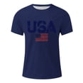 thumbnail image 3 of Icvfdpl Mens Shirt Tops America Flag Patriotic Short Sleeve Independence Day Shirt, 3 of 4