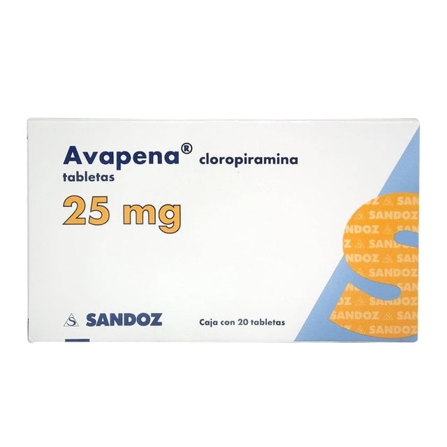 Avapena 25 mg 20 tabletas
