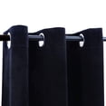 thumbnail image 5 of vidaXL Blackout Curtains with Rings 2 pcs Black 37"x84" Velvet, 5 of 66