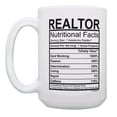 thumbnail image 2 of ThisWear Realtor Coffee Mug Set Realtor Nutritional Facts Realtor Cup 2 Pack Gift 15oz Coffee Mugs, 2 of 4
