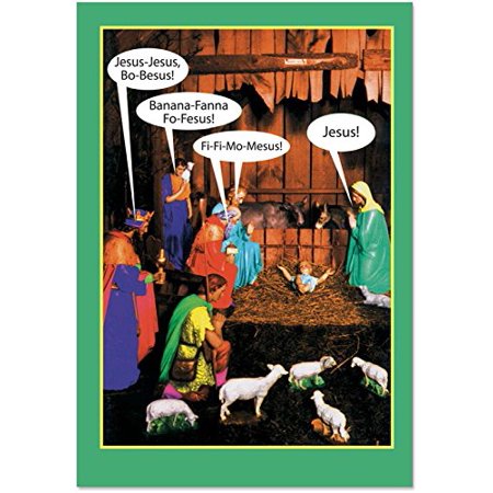 JesusBoBesus - Hilarious Religious Merry Christmas Card with Envelope