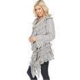 thumbnail image 2 of Simply Couture Women's Casual Knit Long Sleeve Open Front Cardigan Sweaters-Light Grey-Medium, 2 of 3
