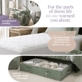 thumbnail image 4 of Virtu College Dorm Room Essentials Complete Set, Twin XL Comforter Set, Dorm Bedding, Twin Xl Bed In a Bag Comforter Set with All Dorm Accessories and Bedding, Sage Green, 4 of 10