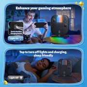 Kothab Charging Dock Compatible with Switch 2 for Joy Con 2025 with 9 Modes RGB Light and Led Indication, Magnetic Charging Dock to Charge 4 Joycons with Charger Cable