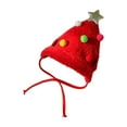 thumbnail image 2 of Reindeer Christmas Tree Headwear Hat for Pet Decorations Reindeer Star Pompoms Christmas Dog Headwear Photo Props,Adorable Holiday Costume Accessories For Small cat dog，Red L( 8 to 15 lb), 2 of 6