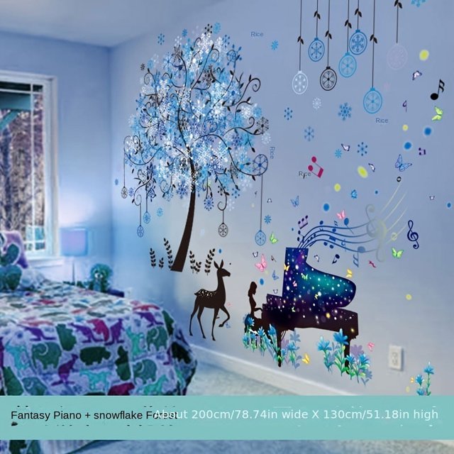 1pc 3D Three-dimensional Wall Stickers Stickers Bedroom Background Wall Room Decorations Self-adhesive Wallpaper