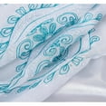 thumbnail image 3 of Arcadia Embroidered Window Curtain with Attached Valance 90 inch Teal, 3 of 5