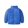 thumbnail image 2 of Ccpelsie Big/Little Girls and Toddlers' Zip Up Hooded Puffer Jacket Fashion Casual Outwear for Kids(Blue,12 Years+), 2 of 5