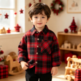 thumbnail image 2 of YOUYEDIAN Plaid Shirts for Boys Long Sleeve Button Down Shirts Casual Collared Cotton Tops, 2 of 5