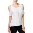 thumbnail image 1 of Camiseta Básica con Hombros Descubiertos Blanca XL Sanctuary Clothing, 1 of 1