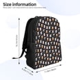 thumbnail image 4 of Disketp Snowflake Cream Hot Cocoa Mochila Unisex de Apertura Lateral Completa, Mochila para Laptop para Escuela, Trabajo y Viajes, 4 of 8