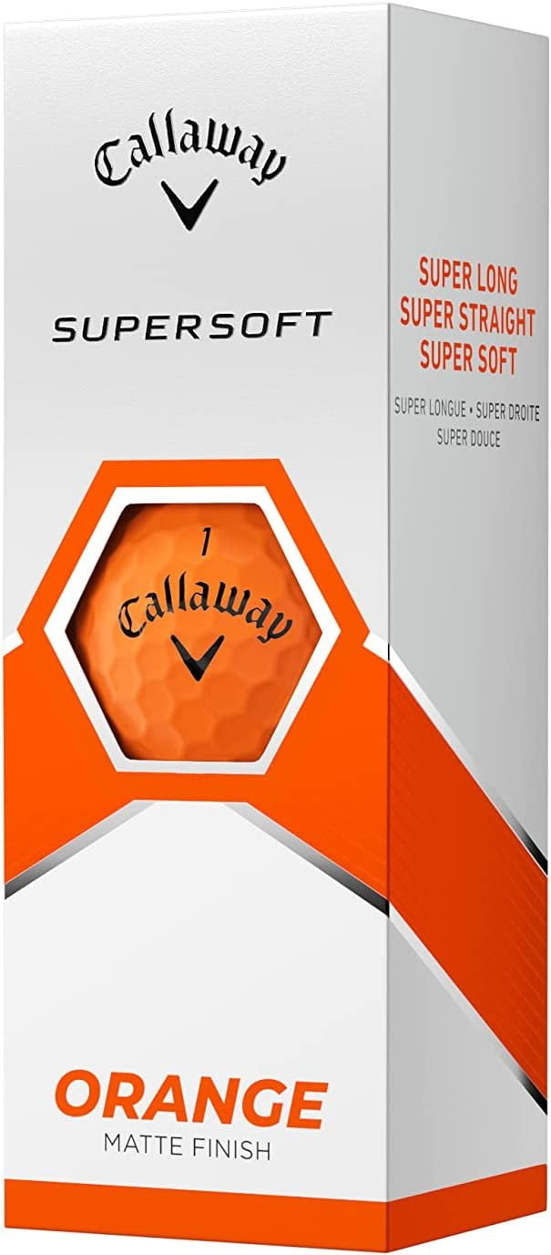 Callaway Golf 2023 SuperSoft Golf Balls 12-pack, Orange