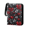 thumbnail image 4 of ALAZA Valentines Hearts Flowers Trading Card Binder 4 Pocket Cards Collection Album 400 Folder Holder, 4 of 6