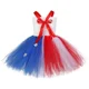 thumbnail image 5 of Vestido de tul para niñas con estrellas del 4 de julio, rojo, blanco y azul, para el Día de la Independencia, para carnaval, festival, fiestas, 1 a 14 años, 5 of 5