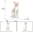 thumbnail image 1 of 1Pcs Cute Pet Cat  Figures Mini Ragdoll Sleeping Kitten Siamese PVC Figurine Miniature Kids Toy, 1 of 7
