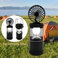 thumbnail image 3 of Linterna de Camping 2 en 1 con ventilador, luces de Camping portátiles impermeables a , lámpara de tienda plegable para viaje de pesca al aire Macarena Luz de tienda con ventilador, 3 of 8