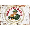 thumbnail image 1 of Chapa Metal Vintage Birra Moretti Barra Pintura Hierro Rectangular 30x20cm, 1 of 9