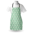 thumbnail image 3 of Llama Apron Cute llama with Candy Cane Hearts Fun Pattern on Mint Green Background, Unisex Kitchen Bib Apron with Adjustable Neck for Cooking Baking Gardening, Mint Green Multicolor, by Ambesonne, 3 of 3