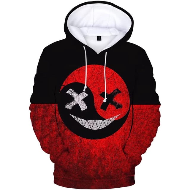Xishao Sudadera con Capucha para Hombre Y Mujer, con Estampado 3D De Cara Jerséis Divertidos Informales, Sudaderas con Capucha De Hip Hop VIP5 XL VIP5 XL Xishao ropa