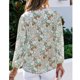 thumbnail image 5 of ICHUANYI Liquidación Blusas sueltas de manga larga con cuello en V y estampado floral informal para mujer ICHUANYI WER202308231708, 5 of 8