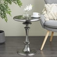thumbnail image 5 of Urban Designs Midnight Pedestal 24" H x 17" W Solid Aluminum Round End Table, 5 of 6