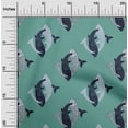 thumbnail image 1 of oneOone Cotton Cambric Fabric Fish Block Print Fabric BTY 56 Inch Wide, 1 of 4