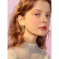 thumbnail image 2 of Pendientes colgantes PROSTEEL de Acero Inoxidable para mujeres y niñas Peridoto de agosto Cristal regalo de cumpleaños para Mamá Esposa, 2 of 8