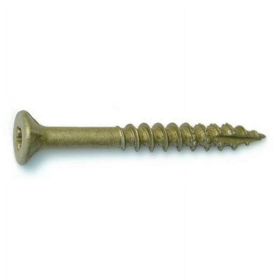 #12 x 2" Tan XL1500 Star Bugle Head Wood Screws (35 pcs.)