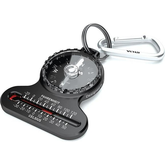 Pocket Compass with Thermometer