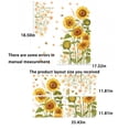 thumbnail image 3 of Wosthever Pegatinas de pared de girasoles, pegatinas de papel tapiz extraíbles de hojas verdes, póster, pegatina para ventana, decoración del Decoración del hogar, 3 of 6